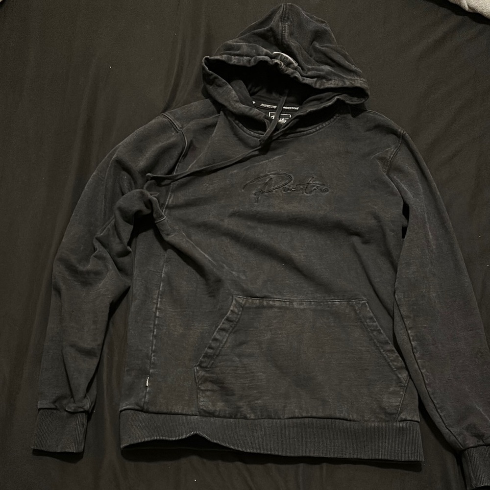 Black Hoodie with Embroidered Logo